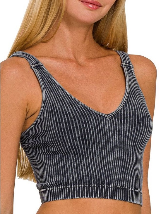 Zenana Outfitters Tops - ZenanaTank Top - Black Wash